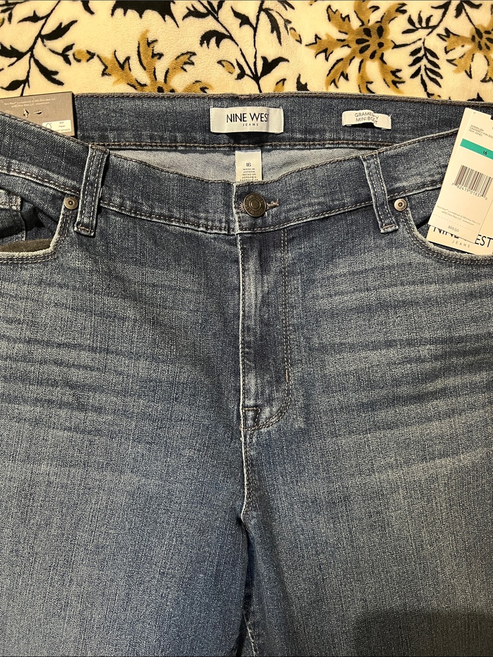 Nine West Women's Light-Med Wash High Rise Jeans